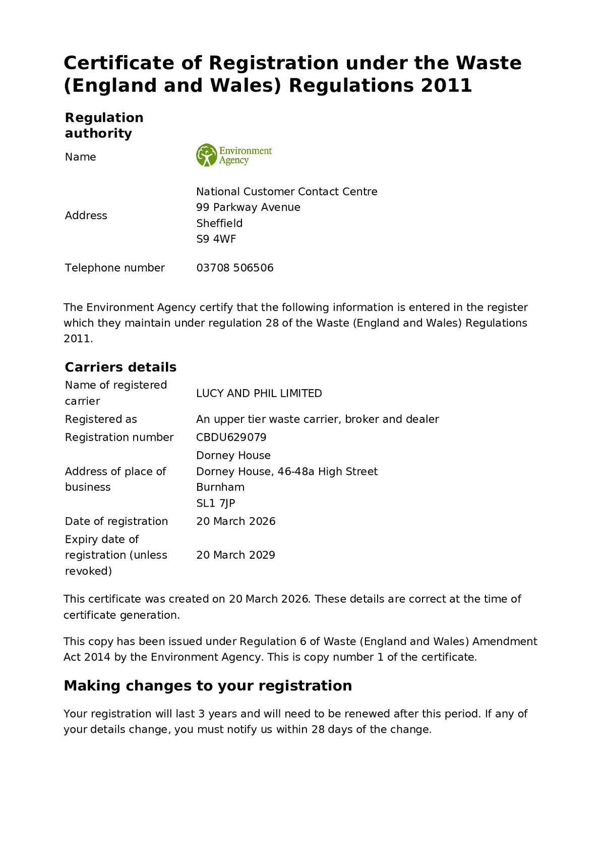 Waste Carrier Registration