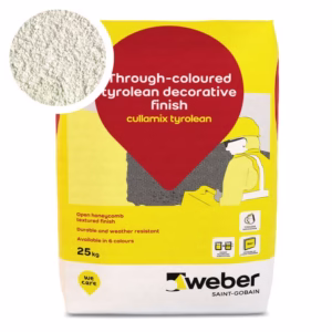 Weber Cullamix Tyrolean White Render 25kg - Pack of 10