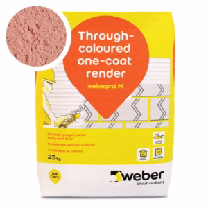 Weberpral M Earth Red Render 25kg - Pack of 10
