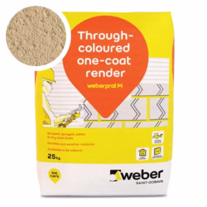 Weberpral M Earth Render 25kg - Pack of 10