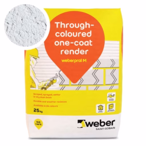 Weberpral M Granite Grey Render 25kg - Pack of 10