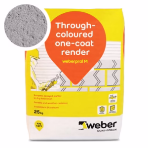 Weberpral M Graphite Render 25kg - Pack of 10